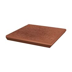 Клінкерна плитка Paradyz Taurus Brown кутова сходинка з капіносом 33*33 см коричнева - фото