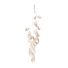 Игрушка на елку из кристаллов BonaDi 839-184 33 см персик - фото