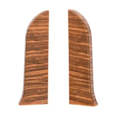 Комплект заглушок для плінтуса ТІС 0027-ПЛГЗК дуб преміум 2 шт - фото