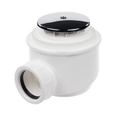 Сифон для піддону Alcaplast A47CR d50 хром - фото