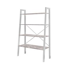 Стелаж Метал-Дизайн Призма 4 полиці аляска/білий - фото