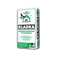 Клей для піно- газоблоків Альба Kladka 25 кг - фото