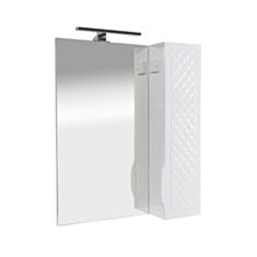 Дзеркало Aqua Rodos Родорс 70 біла з підсвічуванням права - фото