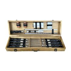 Подарочный набор ручной работы Mzavod Казак темный 20 предметов - фото