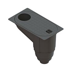 Бокс водостічний Vodaland Easy 817009-Ч з вертикальним відводом 160*300 мм - фото