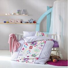 Комплект постельного белья Cotton Box Baby Ranforce Denizkizi Lila 100*150 - фото