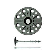 Дюбель для термоізоляції Теплома (М) 2 гатунок з термоголовою 10*180 мм 50 шт - фото