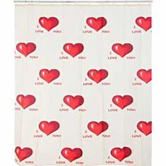 Шторка для душу Vonaldi Ugur Bocegi червона 200*180 - фото