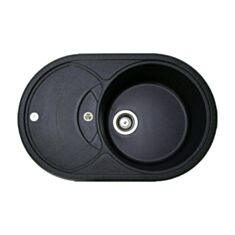 Кухонная мойка Adamant Shell 77*49,5*20 см чорний-03 - фото