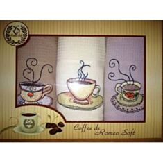 Рушник Romeo Soft Coffee (3шт) 45*70 см - фото