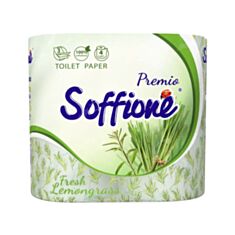 Папір туалетний Soffione Fresh Lemongrass 4 шт - фото