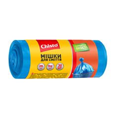 Мішки для сміття Chisto міцні 20 л 30 шт - фото