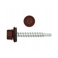 Саморез кровельный Koelner RAL3009 4,8*55 мм красный - фото