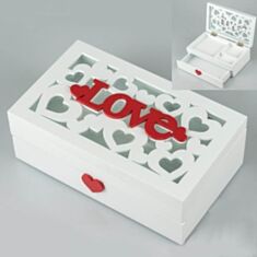Скринька дерев'яна "LOVE" 051TP 20*12*7см - фото