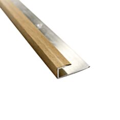 Порог алюминиевый Salag Stratus S13 S13301 30 мм 182 см 01 бук - фото