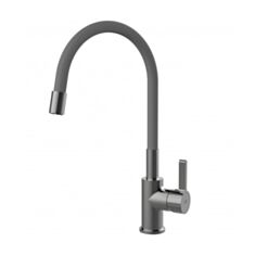 Змішувач для кухні Rubineta Flexy-33 FL300DG8 сірий - фото