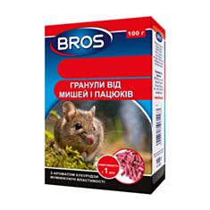 Родентицидний засіб Bros гранули від мишей і пацюків 100 г - фото