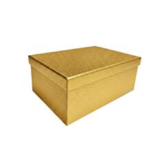 Коробка подарункова Дім Упаковки Золотий блиск 1110109604 25*18*10,5 см - фото