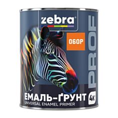 Емаль-ґрунт Zebra PROF 1160 060P помаранчева 0,8 кг - фото