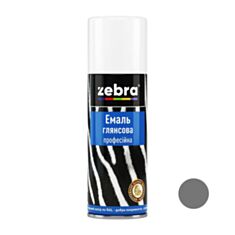 Емаль глянсова професійна ZEBRA 277 RAL 9006 срiбний 400 мл - фото