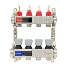 Колектор в зборі Standart 1"х3/4" 4 виходи - фото