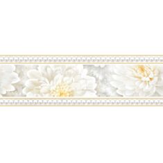 Плитка Intercerama Elegance БШ81071 фриз 7,5*23 см серая - фото