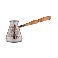 Турка мідна S&T Троянда 50091 300 мл чорний нікель - фото