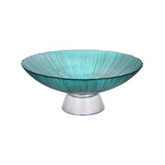 Фруктовниця BonaDi Fleur 992-157 35*14 см смарагдова - фото