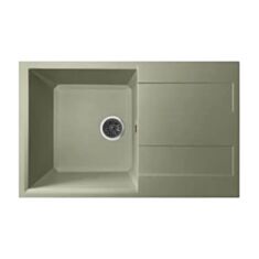 Кухонная мойка Милана Terra 78*50 см бежевая - фото