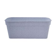 Горщик Алеана Глорія балконний 40*18 см білий флок - фото