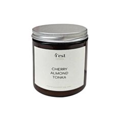 Свічка ароматична 4'est Cherry Almond Tonka в склянці з кришкою 250 мл - фото