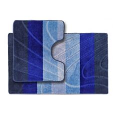 Набір килимків для ванної та туалету Dariana ColorLine синій - фото