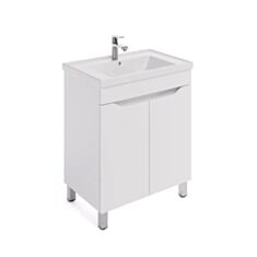 Тумба Respect-M New Line ТН1-60 белая с умывальником  New Line 70 - фото