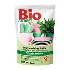 Бальзам для мытья посуды Bio Авокадо и алоэ дой-пак 500 мл - фото