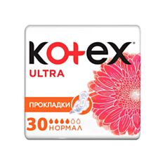 Прокладки гігієнічні Kotex Ultra Dry Normal 30 шт - фото