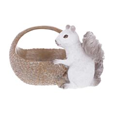 Статуэтка декоративная BonaDi Белка с корзиной 218-284 19,5 см - фото